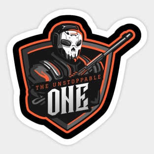 The Unstoppable One ( ARMY / GAMER ) Sticker